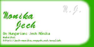 monika jech business card
